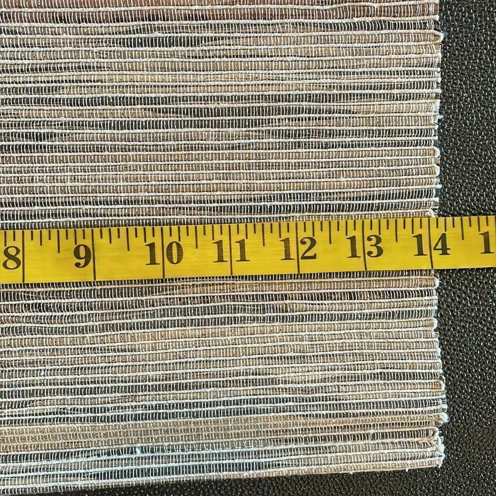Tablerunner natural with straw inserts 14”X72”